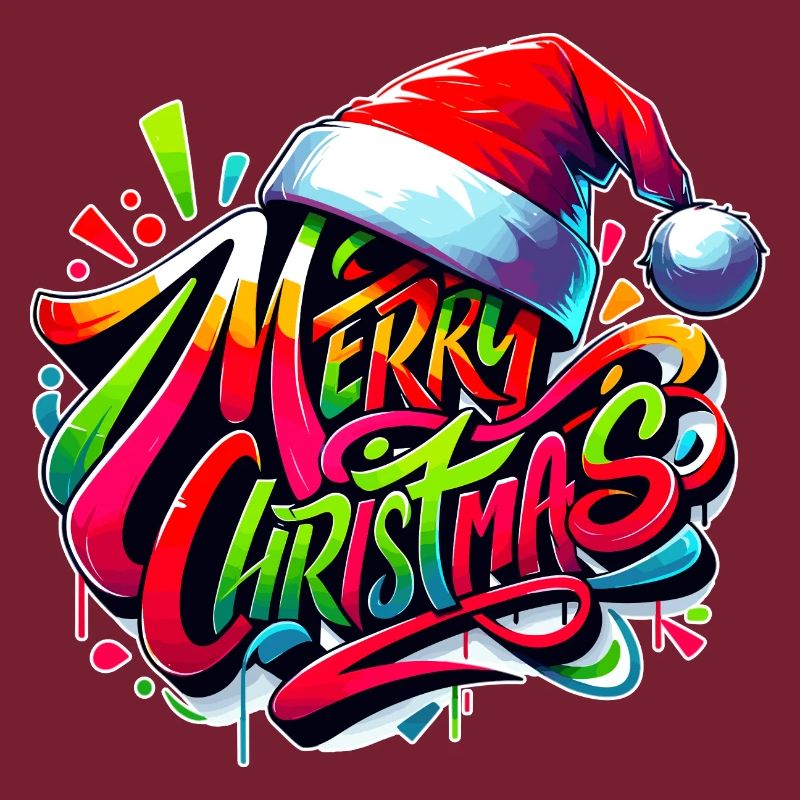 Joyeux Noël Graffiti Sil