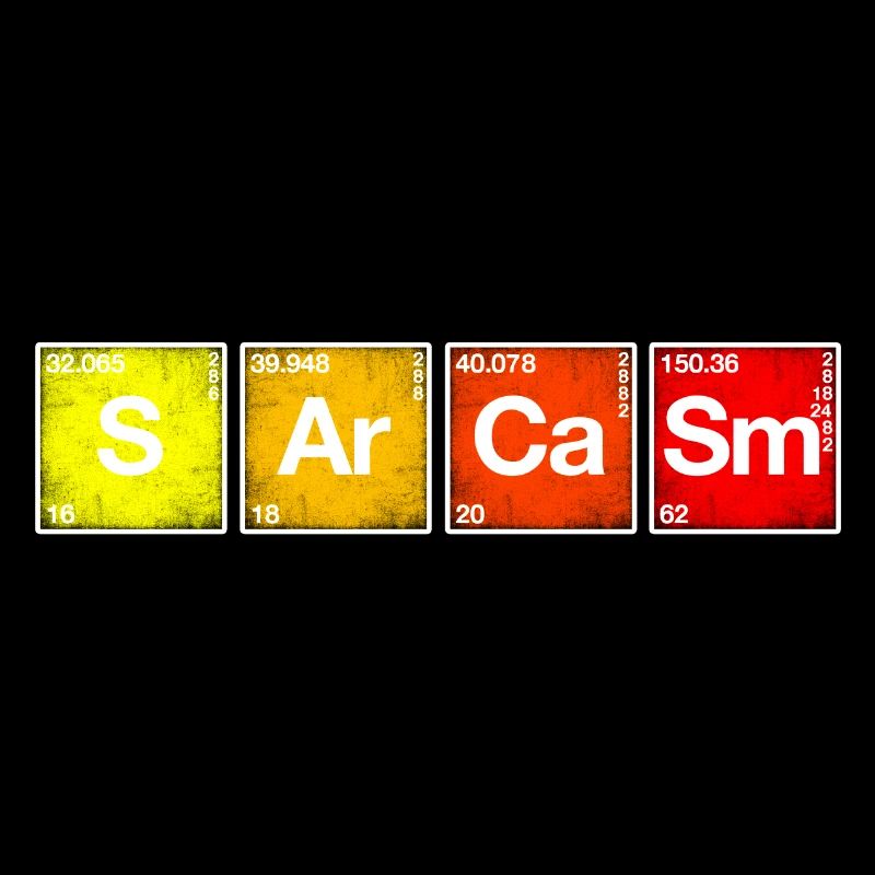 Sarkasmus Periodensystem der Elemente PSE Chemie