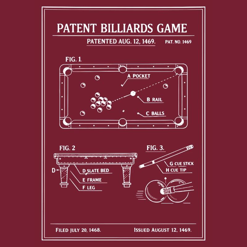 Plan du billard breveté