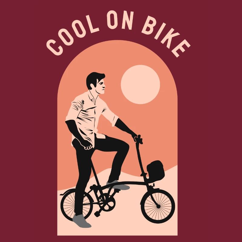 Cool commuter folding bicycle, Brompton London UK