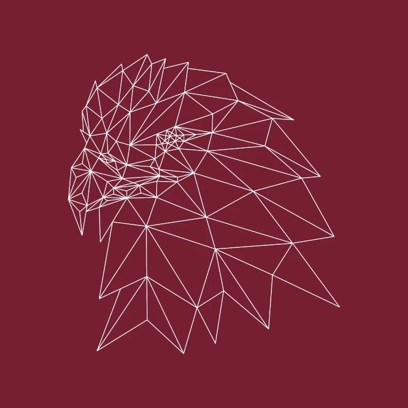 Geometric eagle head