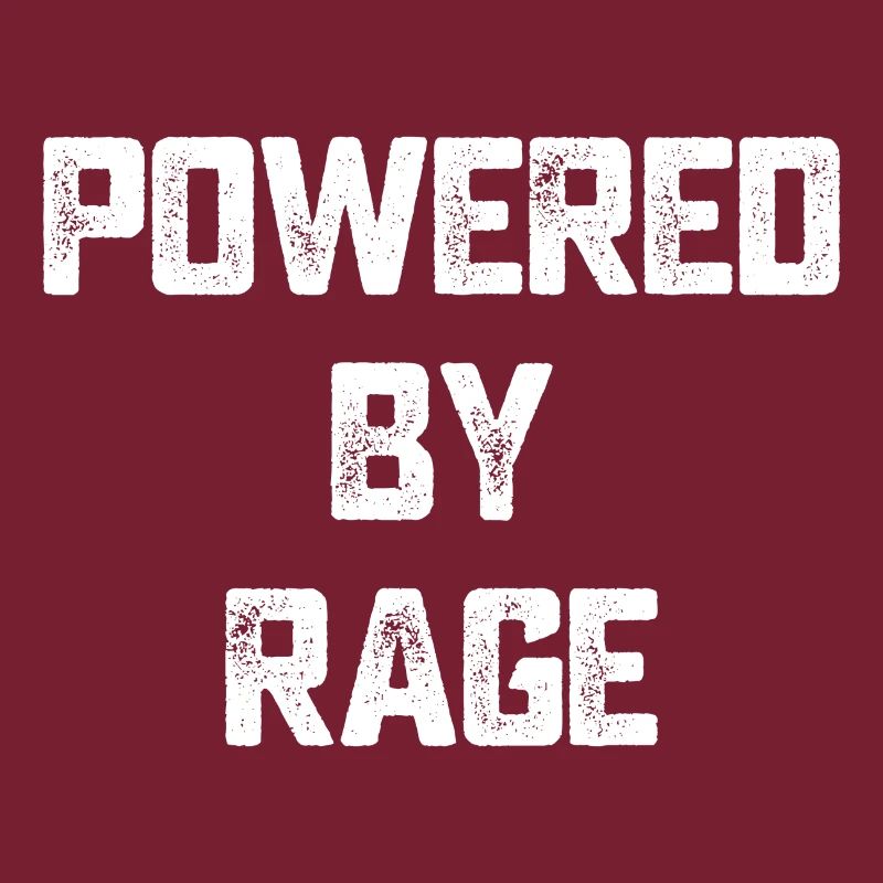 Powered by Rage Motivation Geschenk