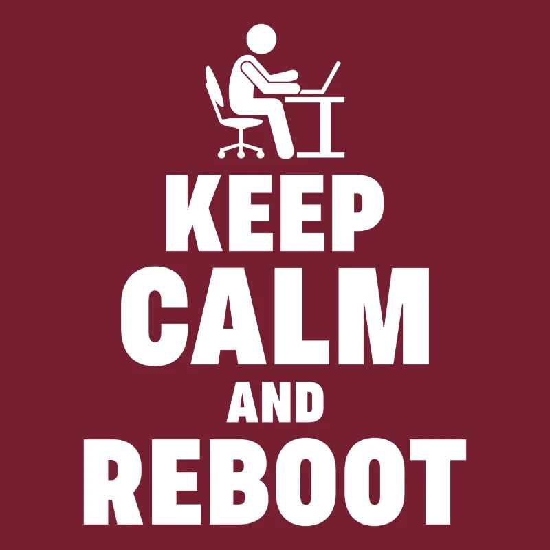 Keep Calm and Reboot Admin Sysadmin gift