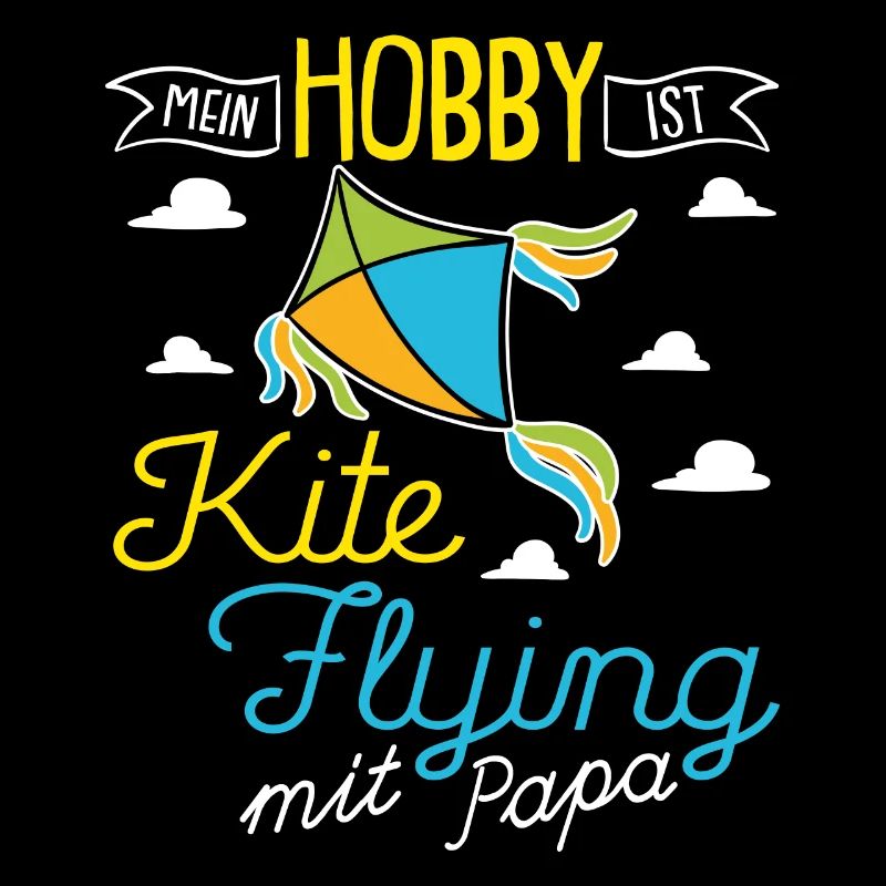 Drachen steigen Kite Flying mit Papa