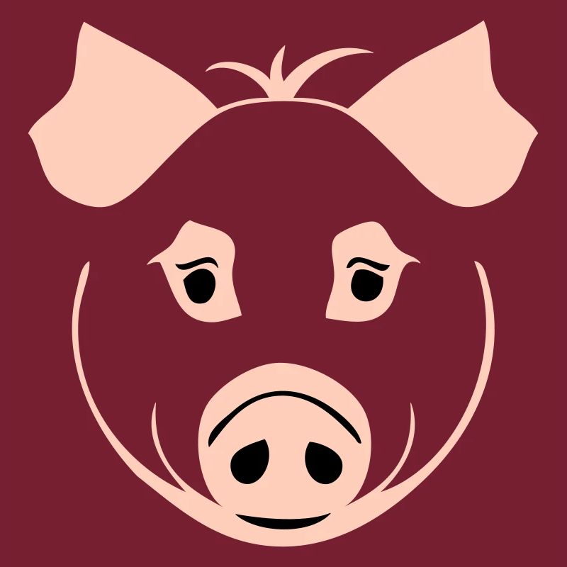 Schwein im Comic Stil