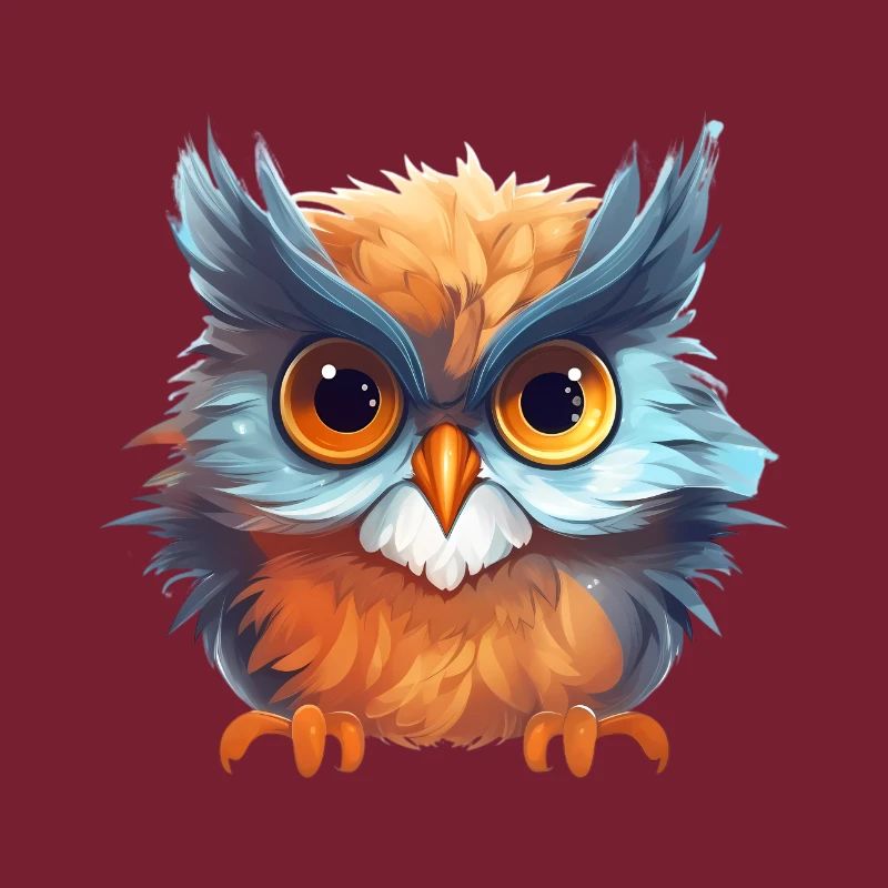 Niedliche Wachsame Eule | Nachtschwärmer Eule