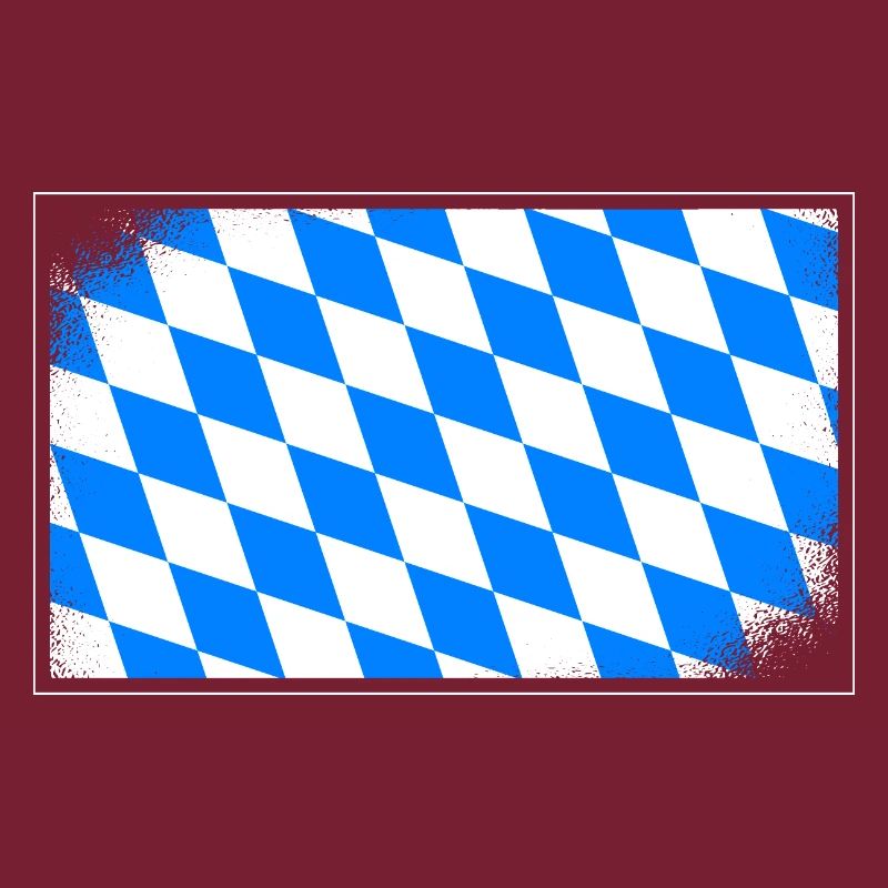 Drapeau de la Bavière aspect utilisé Drapeau bavarois Vintage