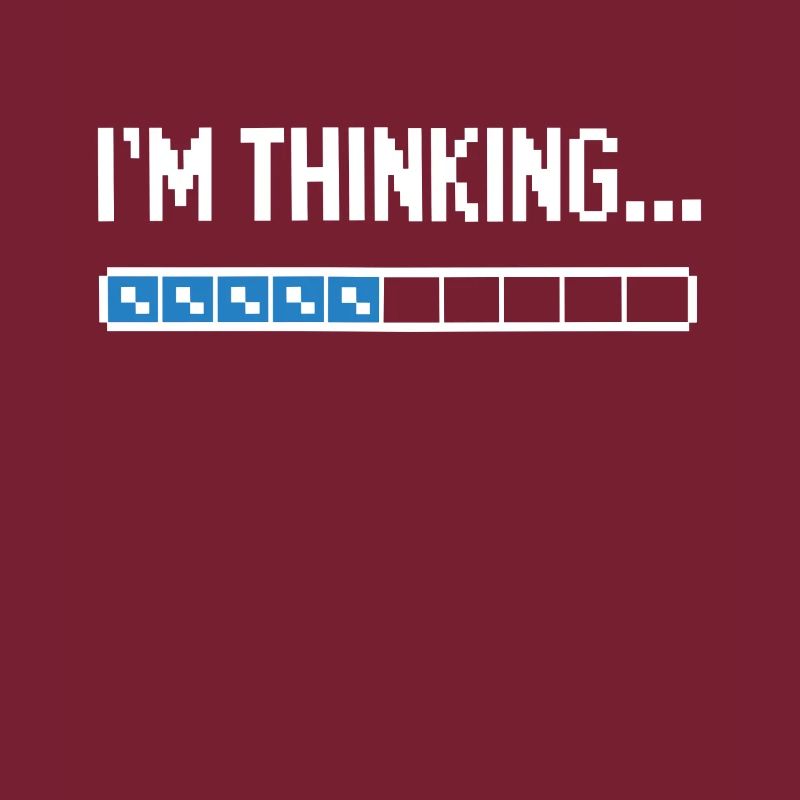 I'm thinking please wait funny nerd loading brain
