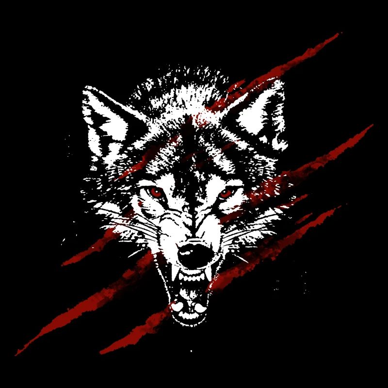 Angry wolf