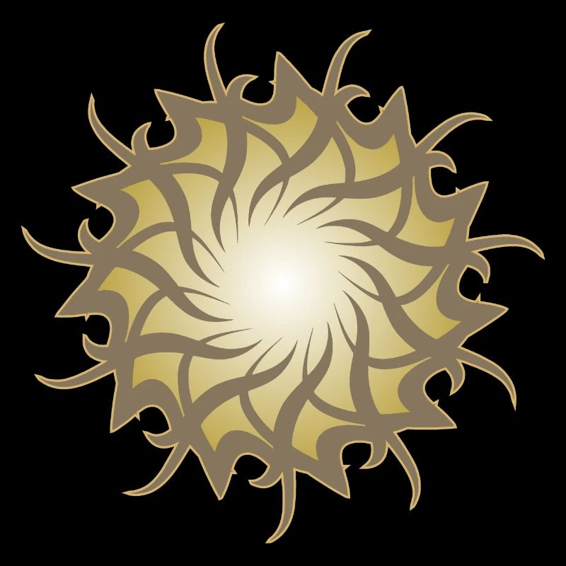 Esoteric 3d galaxy star sun