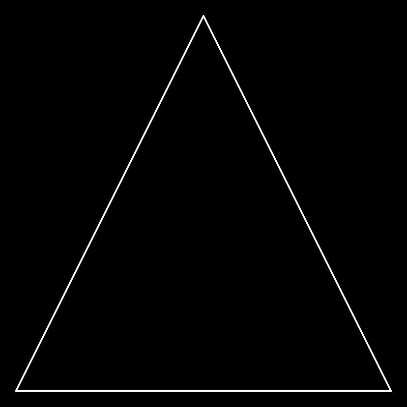Triangle simple, minimaliste, simple, beau!