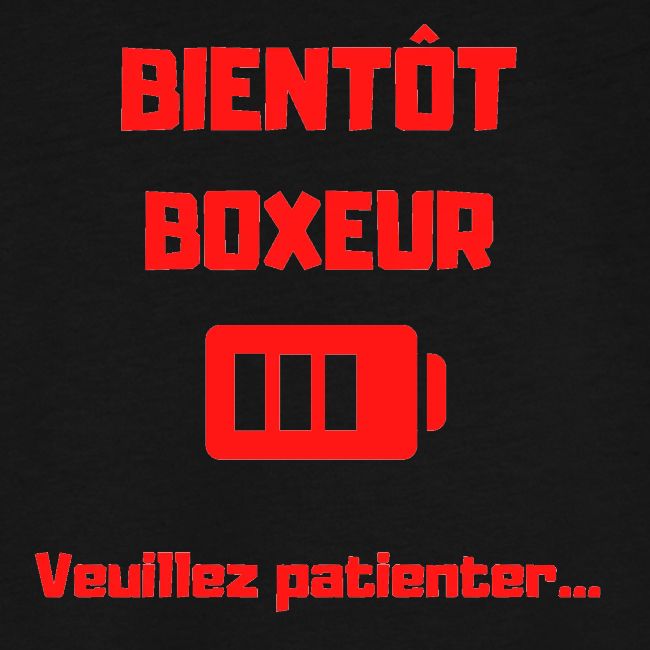BIENTOT BOXEUR ROUGE