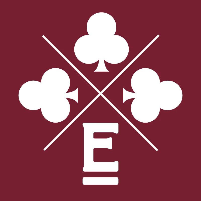 Buchstabe e Glücksklee