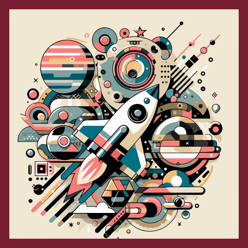 Expédition spatiale colorée