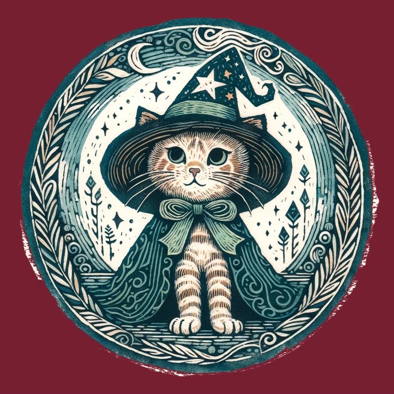 Kätzchen-Katze-Zauberer