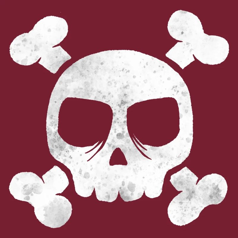 Spritzer Totenkopf Aquarell