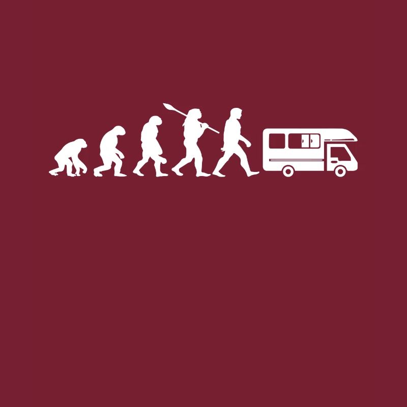 Evolution Camping Car Humor Geschenk