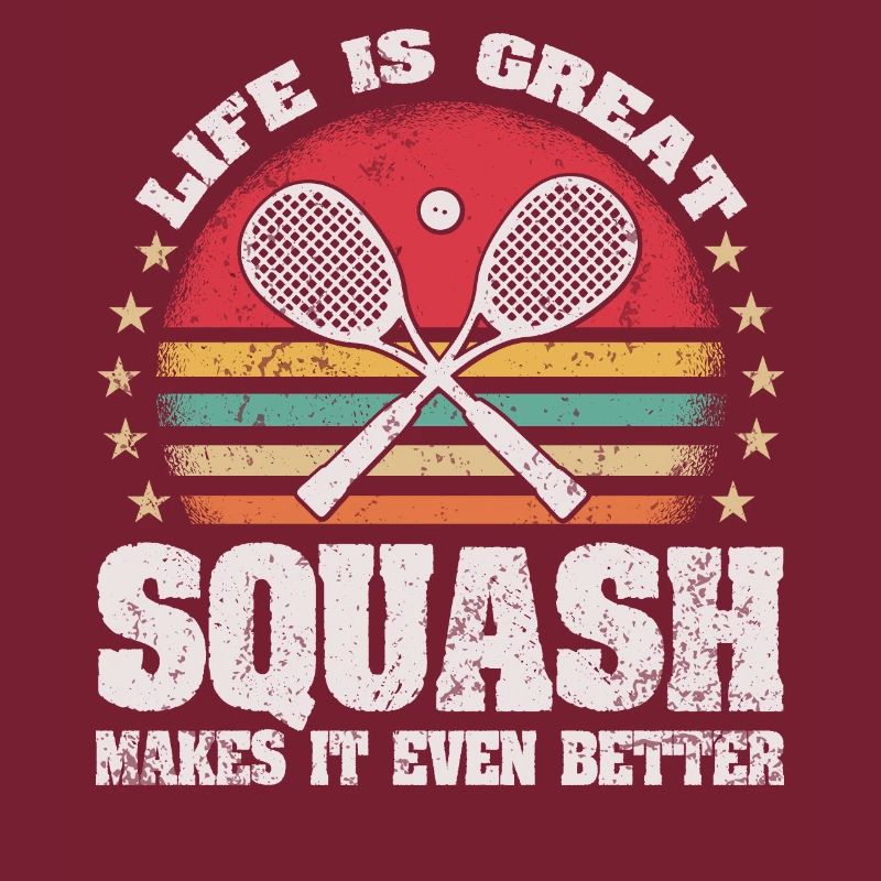 Life is Great Squash Makes It Better Retro Squash