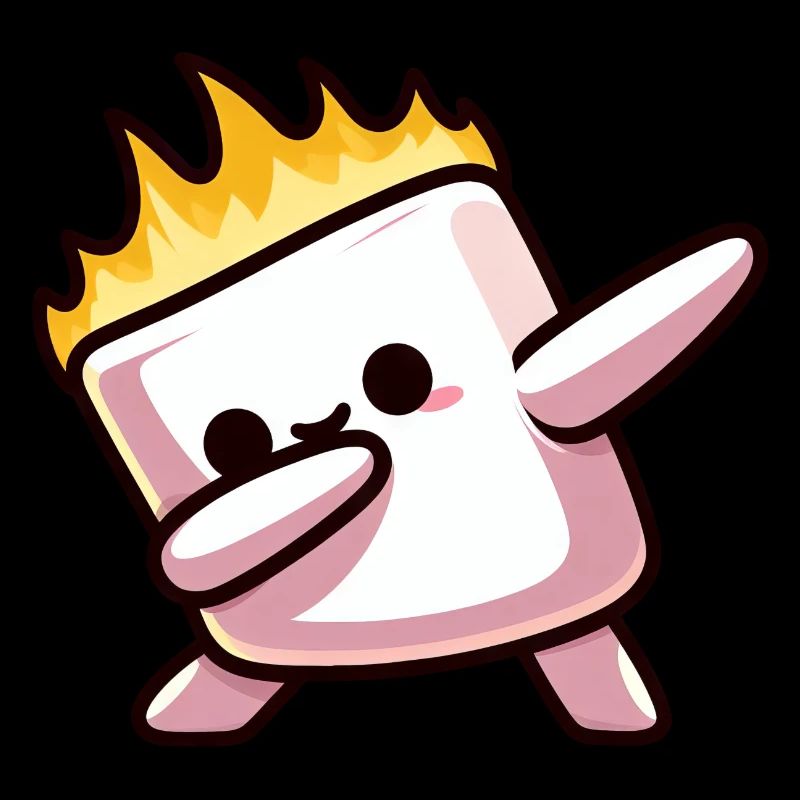 Marshmallow Fire Flame Grilling Dab
