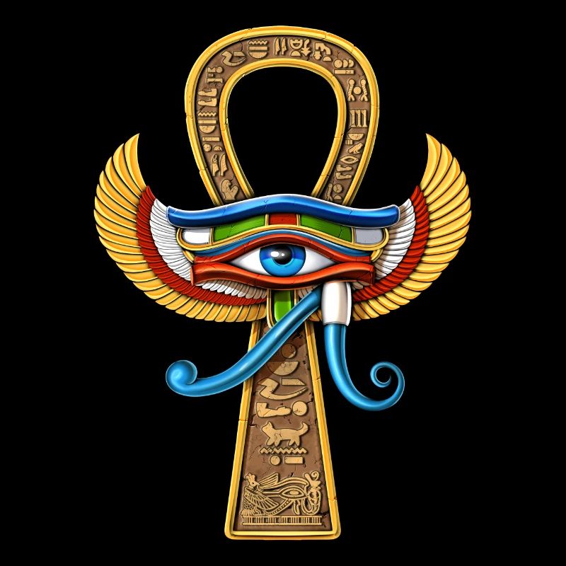Oeil Egyptien D’Horus Ankh