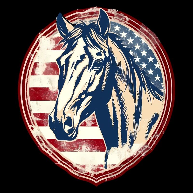 Amerikanisches Vintage Pferd