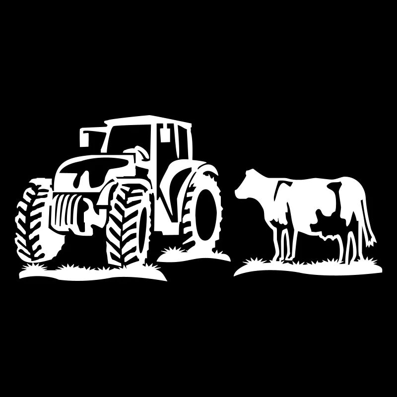 kuh mit traktor