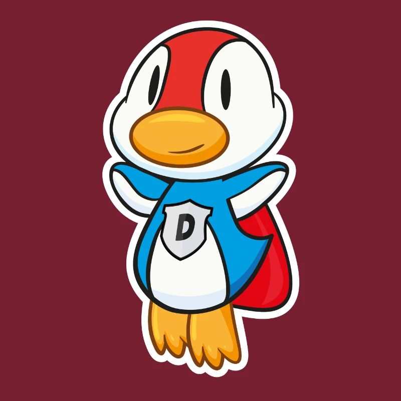 Flying Super duck has super powers