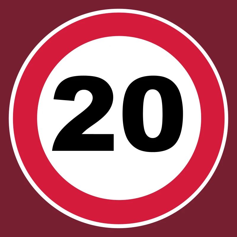 20ème Anniversaire / 20 / signe de la circulation