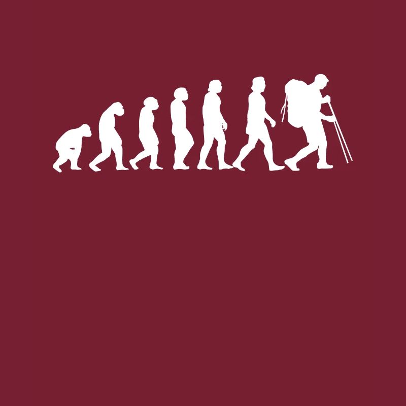 Evolution man backpacking pilgrims hiking