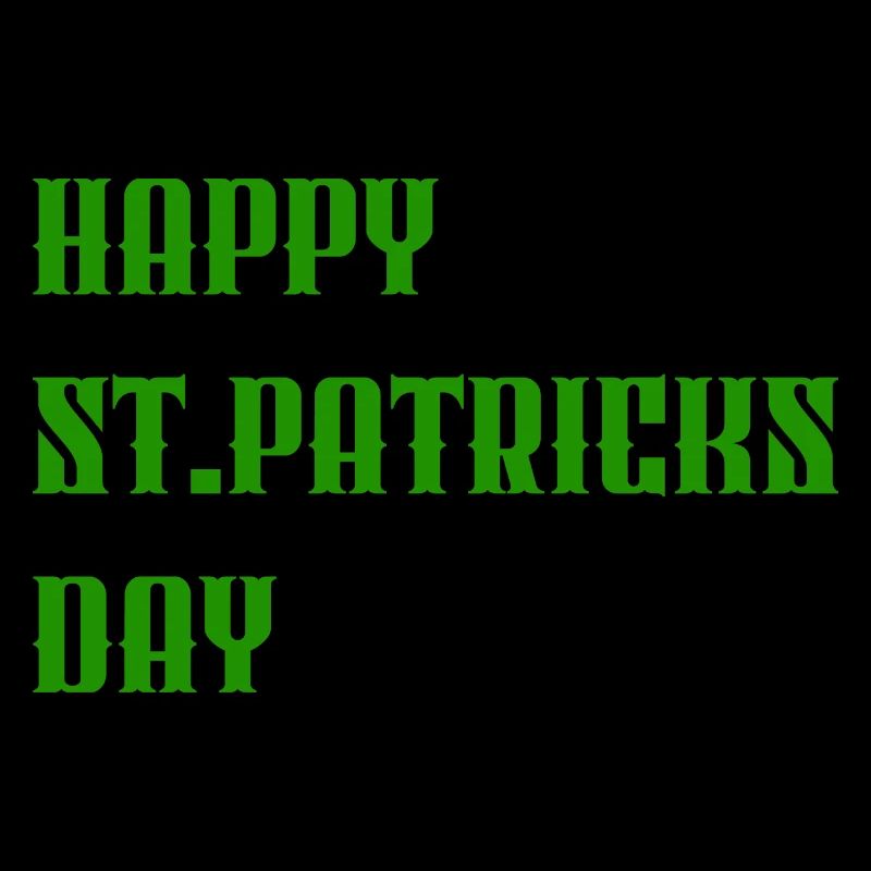 "Happy St. Patrick's Day" Green