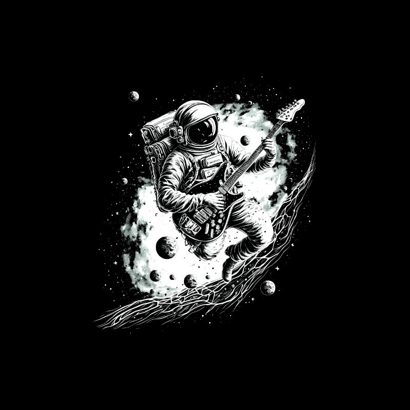 Astronaut Guitar Player