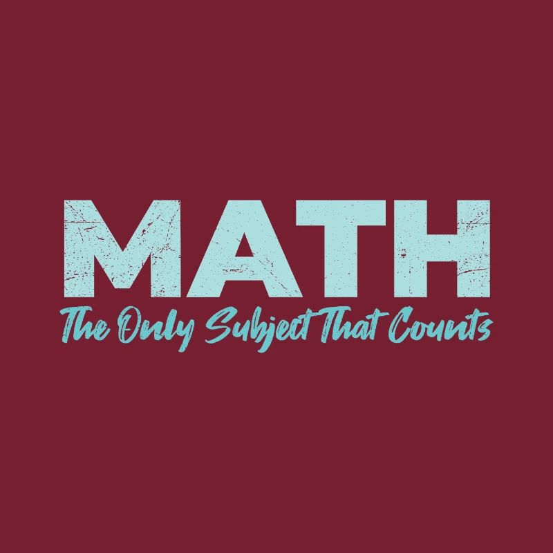 Math The Only Subject That Counts Geschenkidee