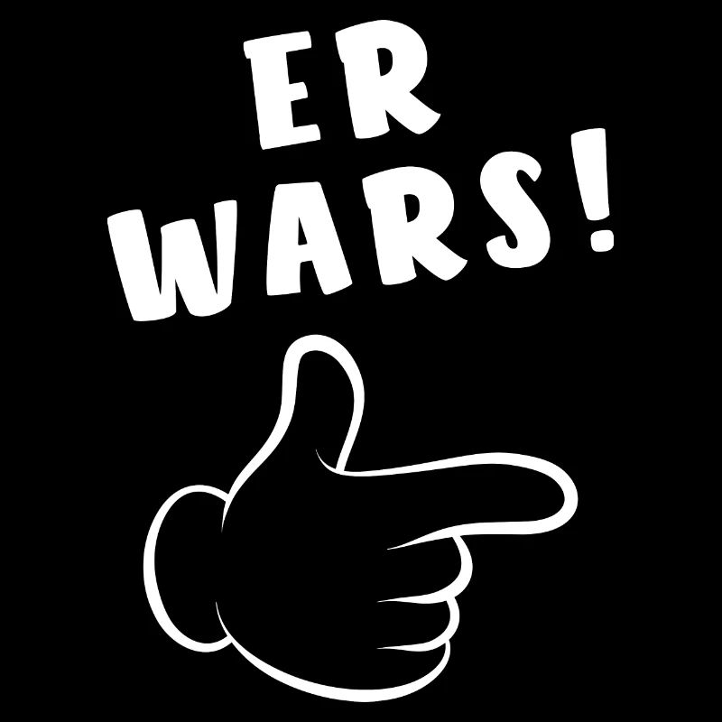 Er wars - Comic Finger - Spruch