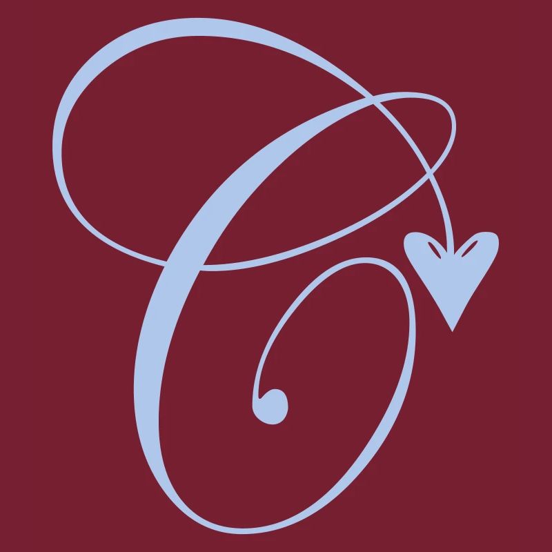 Monogramm C Herz Ranke