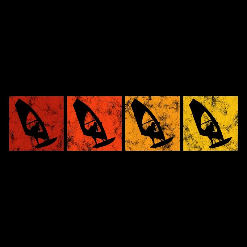 Windsurffer Windsurfer Surf rétro Surf