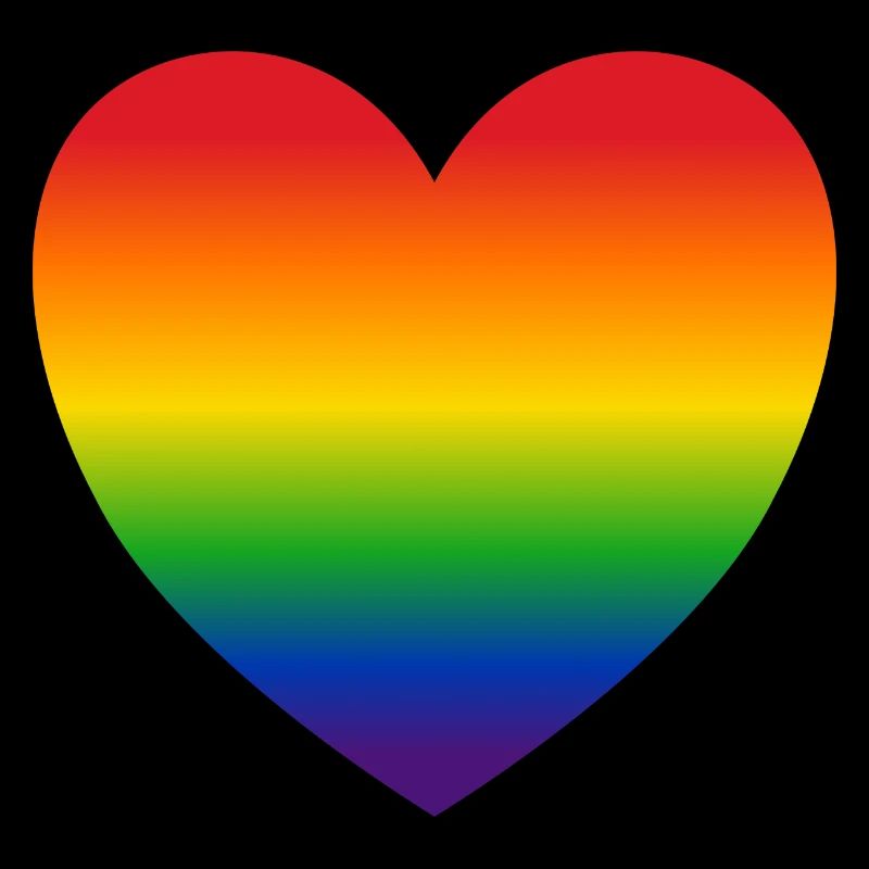 Herz Regenbogenfarben Geschenk