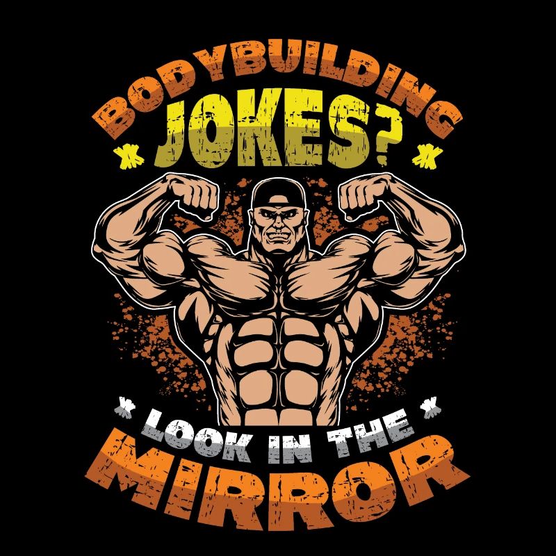 Blagues de musculation Se regarder dans le miroir