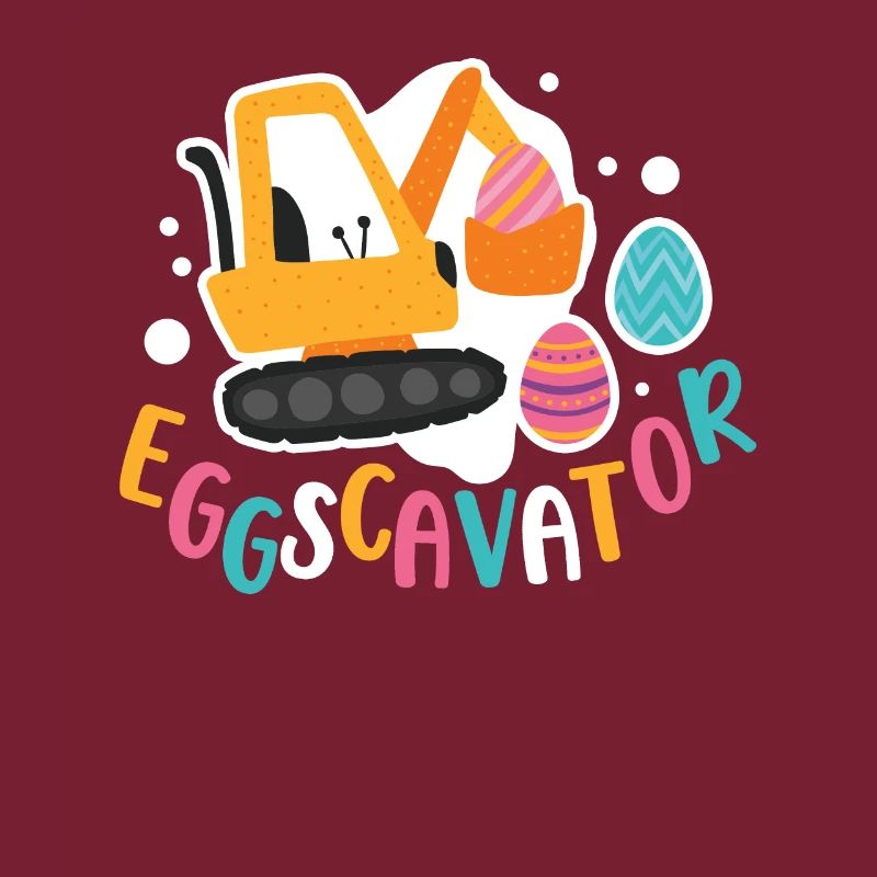 Eggscavator Construction Excavator Easter Egg Hunter