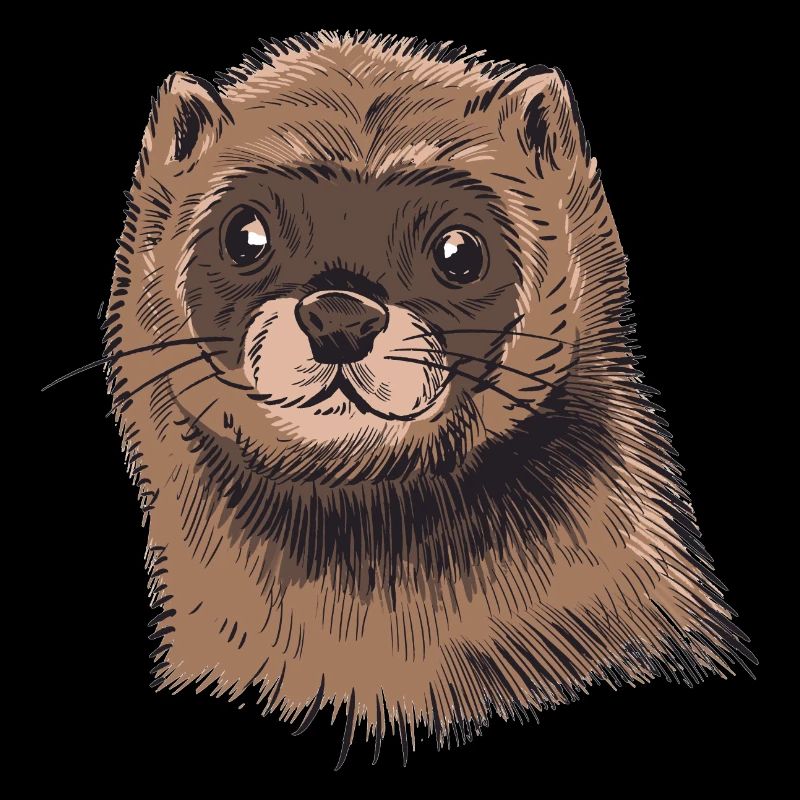 Nerz Frettchen Wiesel Geschenkidee