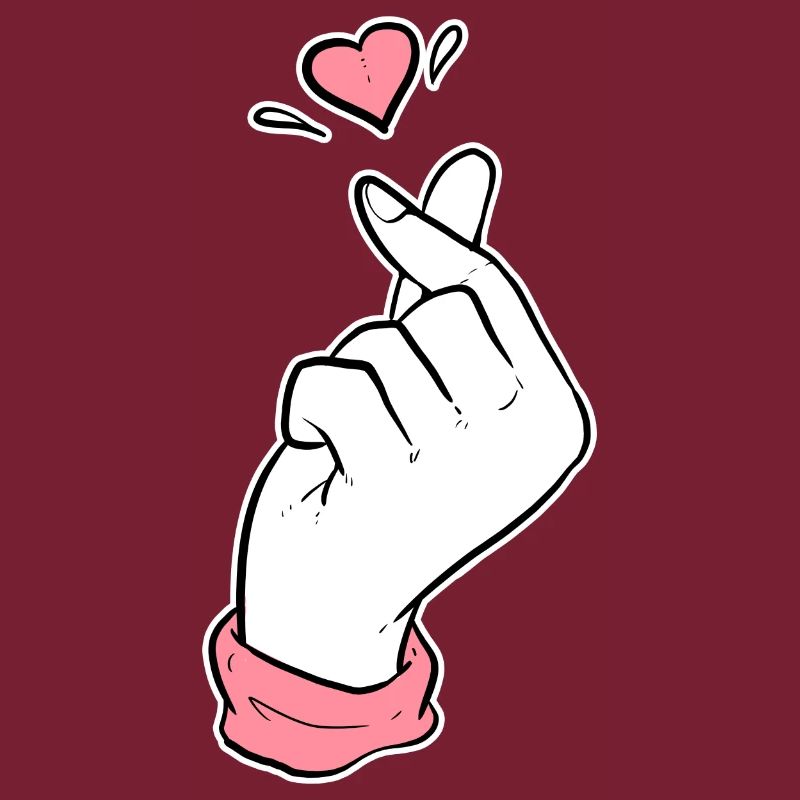 Cute Heart Kpop Fan oder Koreanisch Gift