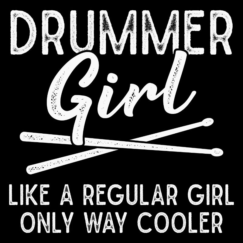 Schlagzeuger Mädchen Schlagzeug Drumsticks