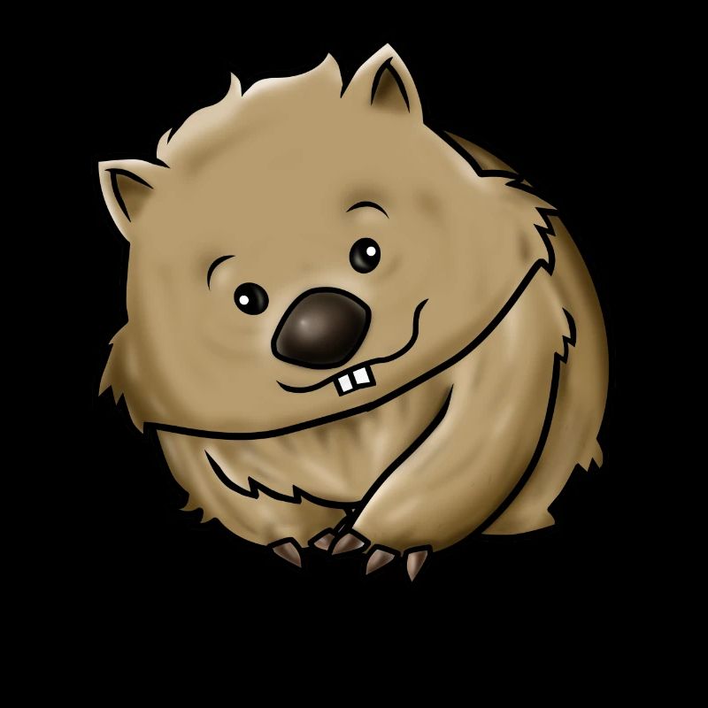 Cartoon wombat