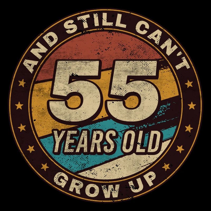 55th Anniversary Gift Retro 55th Birthday