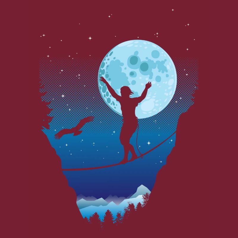 Moonlight slackline
