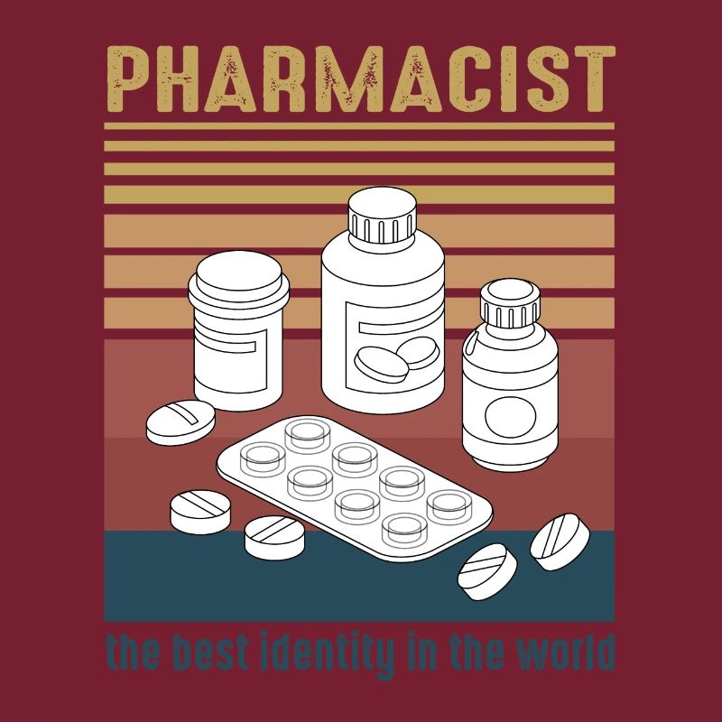 Future Vintage Retro Pharmacist Pharmacy Tech