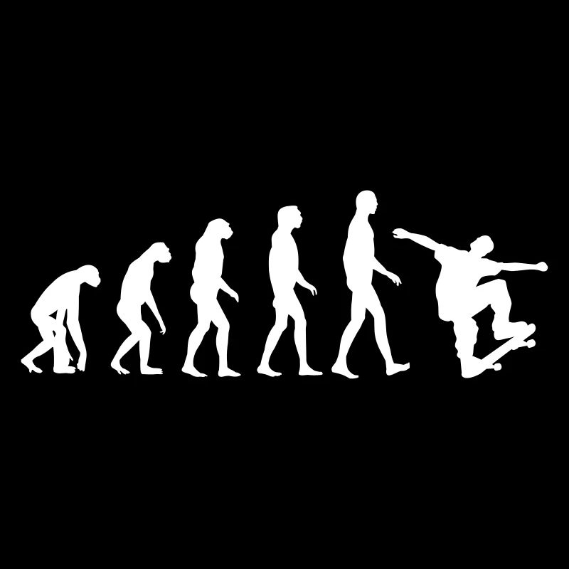 Skater evolution - skateboard - skating - gift