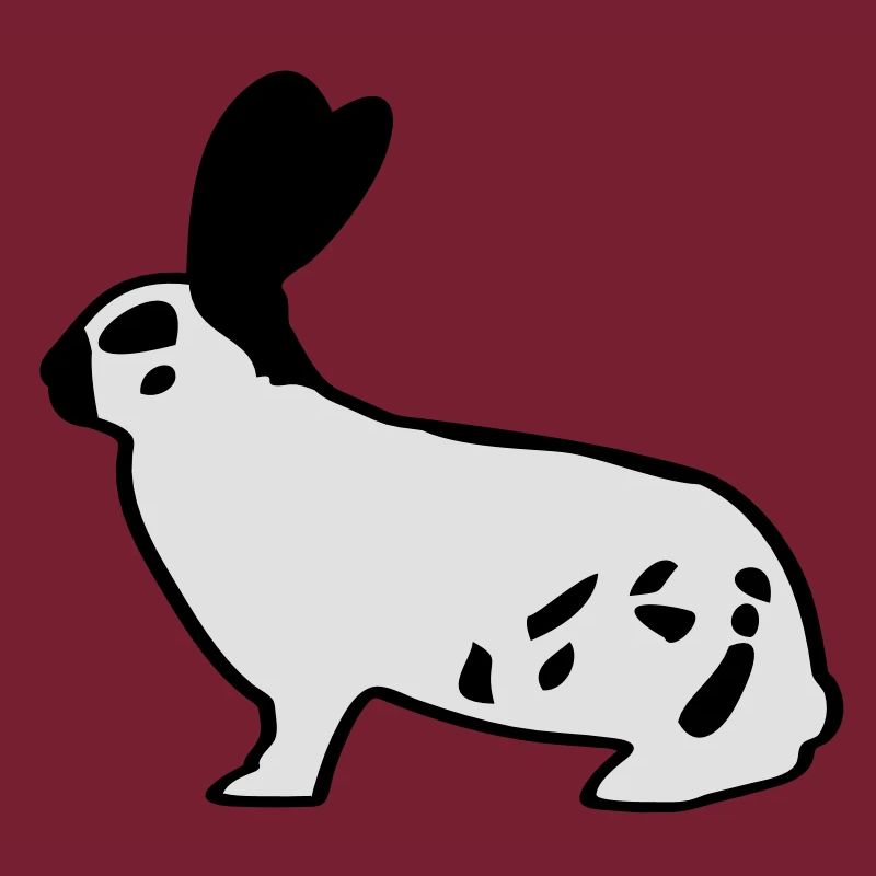 Le géant allemand pie lapin lapin