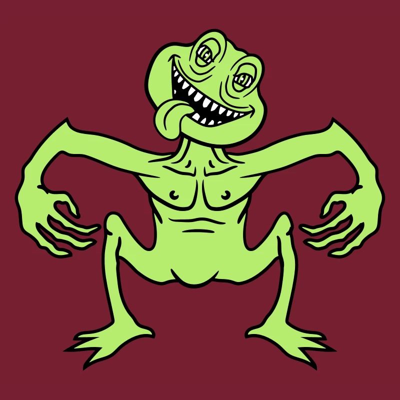 verrueckt daemon gnom klein horror halloween gesic