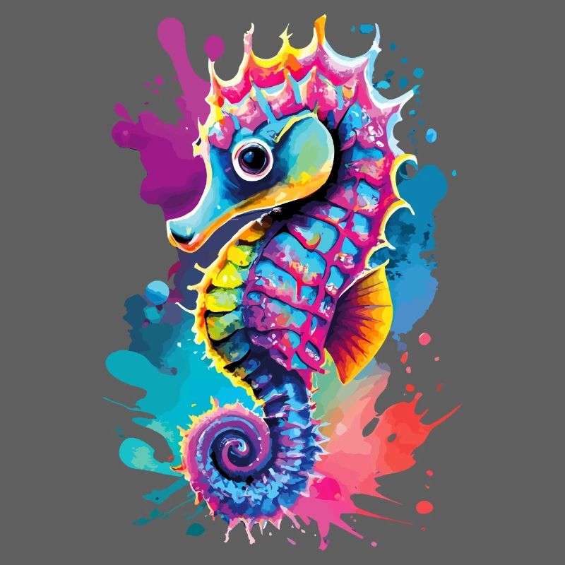 Seepferd Farbenfroh - Hippocampus Seepferdchen