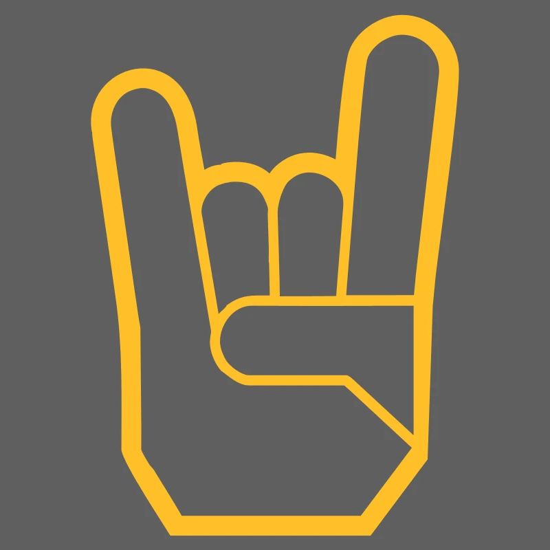 Rock Hand Pommesgabel Devilhand